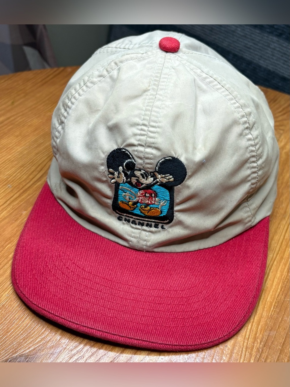 Vintage 1998 Disney Channel 15th Anniversary Reversible Strapback Hat OSFA